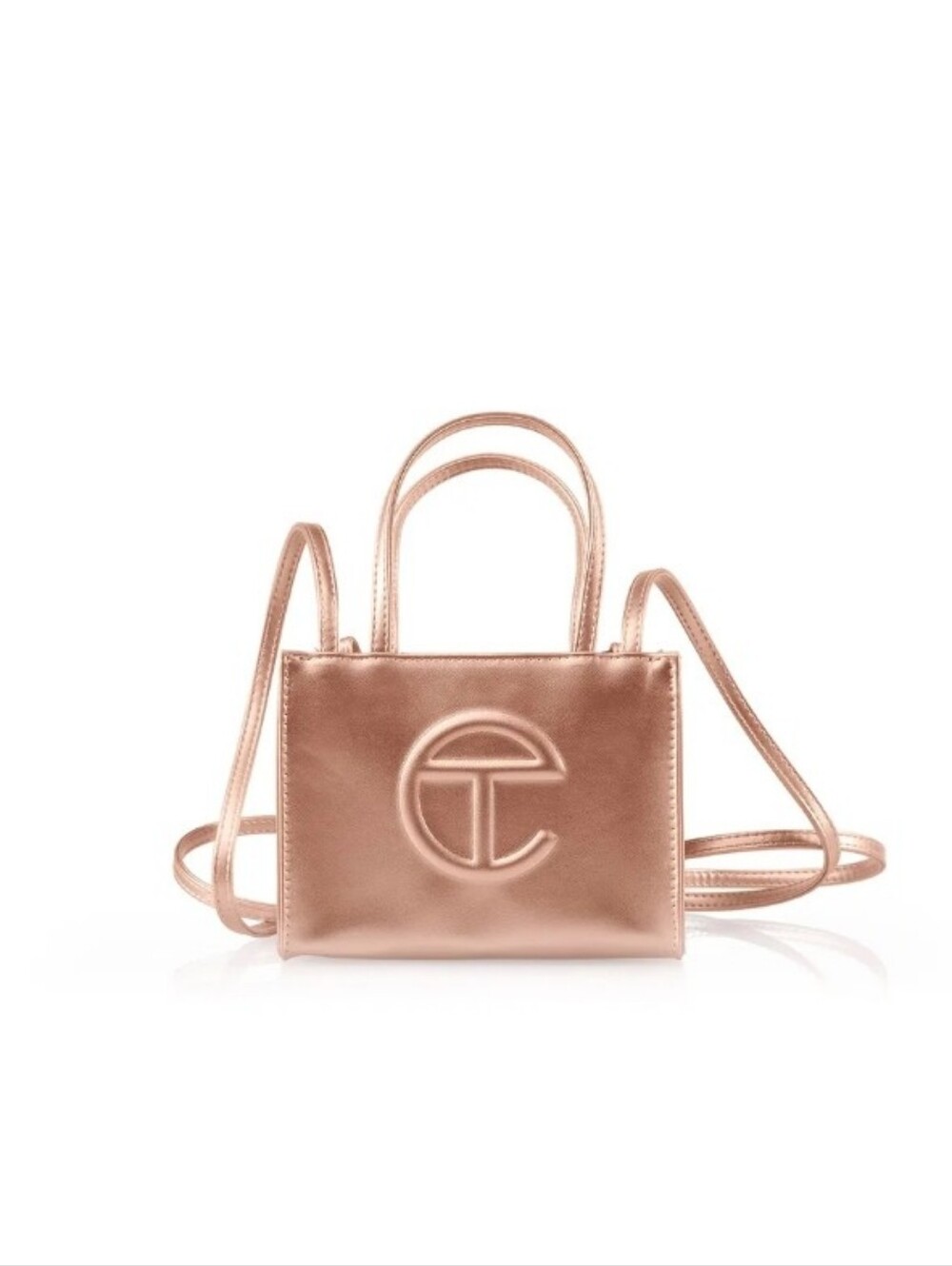 Telfar Small Copper Shopping Bag Brand New With Tags Authentic Full Set - Picture 1 of 10